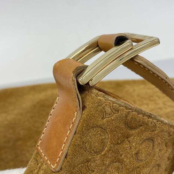 Celine Shoulder Bag C Macadam Suede Beige Women's - Picture 7 of 14